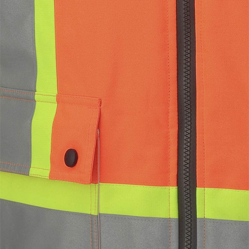 Clearance... Pioneer V1120150-2XL Hi-Vis 7-in-1 Waterproof Parka – Hi-Vis Orange – 2XL