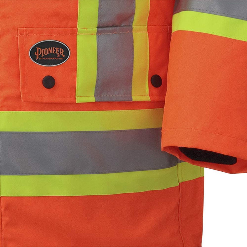 Clearance... Pioneer V1120150-2XL Hi-Vis 7-in-1 Waterproof Parka – Hi-Vis Orange – 2XL