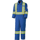 Pioneer V2560111-XL High Visibility FR Rated & Arc Rated Safety Coveralls, Size X-Large, Royal Blue, 58 cal/cm²