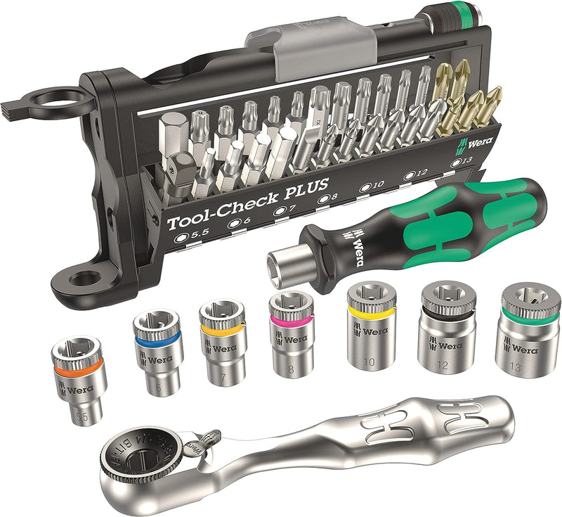 Wera 5056491001 Tools Check Plus Imperial Mini Ratchet & Screwdriver 39 Pieces Set