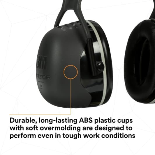 PK/5: 3M PELTOR X5A Over-The-Head Ear Muffs, Noise Protection, NRR 31dB, Black