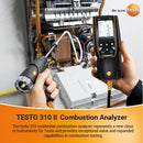 Testo 310 II Combustion Analyzer Kit with printer, 32 to 752°F, 0 to 4000 ppm