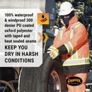 Pioneer Winter 7-in-1 Parka Jacket – High Vis Waterproof Jacket With Detachable Hood – Black Reflective Rainwear