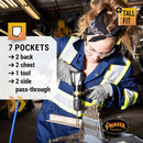 Pioneer High Visibility Safety Work Cotton Coveralls - Action Back, Elastic Waist