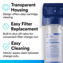 3M Aqua-Pure Whole House Standard Diameter Water Filter Transparent Plastic Housing AP102T, 5530008