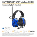 3M PELTOR 06713 WS LiteCom PRO III - Headband - Intrinsically Safe - MT73H7F4D10NA-50