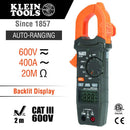 Klein Tools CL120VP Electrical Voltage Test Kit with Clamp Meter, Three Testers, Test Leads, Pouch and Batteries, Multi