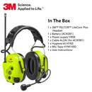 PK/2" 3M PELTOR MT73H7A4610NA LiteCom Plus Headset Headband Style Hearing Protection, 2-Way Radio, Noise-Cancelling Speech Microphone, Hands-Free Protective Communication