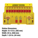Master Lock 10-Pack Lockout Station with Cover, Includes 10 Aluminum Padlocks