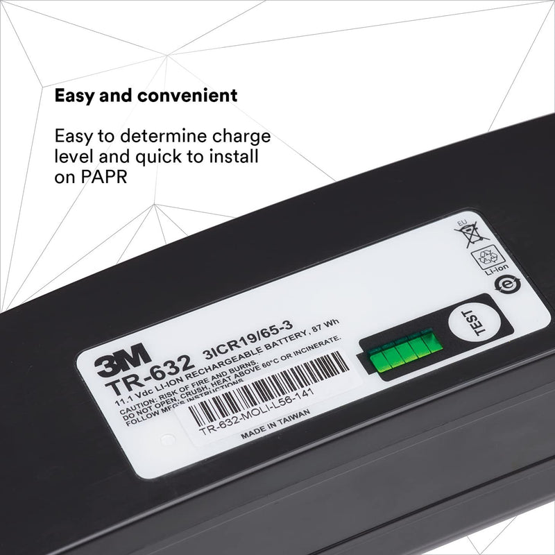 High Capacity Battery TR-632/37348(AAD), for TR-600 PAPR