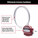 Adjustable Cable Lockouts, 3' Length Each