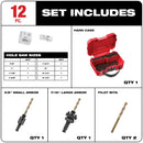 Milwaukee 49-22-3090 12-Piece Hole Dozer with Carbide Teeth Hole Saw Kit