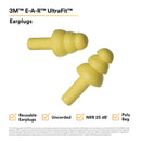 3M E-A-R UltraFit Uncorded Earplugs 340-4003