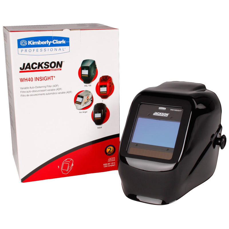 Jackson Safety Insight Variable Auto Darkening Welding Helmet, HaloX, ADF, Black