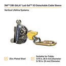 3M YellowBlue DBI-SALA Cable Sleeve