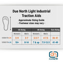 Due North Light Industrial Ice Cleats for Walking and Working - 12 Replaceable Ice Diamond Spikes (Pair)