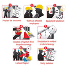 Master Lock 4-Padlock Capacity Lockout Station with Cover