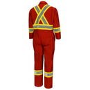 Pioneer Hi-Viz Industrial Wash Safety Coverall - Poly/Cotton