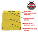 Master Lock 20 Pack Lockout Station with Cover, Unfilled