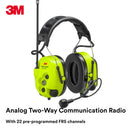 PK/2" 3M PELTOR MT73H7A4610NA LiteCom Plus Headset Headband Style Hearing Protection, 2-Way Radio, Noise-Cancelling Speech Microphone, Hands-Free Protective Communication