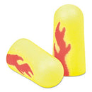 E-A-Rsoft Blasts Earplugs, Uncorded, Foam, Yellow Neon/Red Flame, 200 Pairs/Box