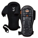 Ergodyne Proflex 342 Professional Knee Pads, Protective Extra Long Cap, Injected Gel Padded Technology, Adjustable Straps, Black