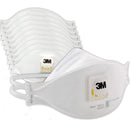 3M Aura Particulate Disposable Respirator 9211+ with Cool Flow Valve, N95, Smoke, Grinding, Sanding, Sawing, Sweeping, Woodworking, Dust, 10/Pack