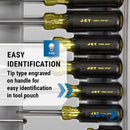 JET Screwdriver Set - Cushion Grip Handles- 14 Pieces