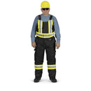 Insulated Waterproof Overall Safety Bib Pants - Easy Boot Access