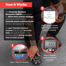 Tramex Concrete Moisture Encounter CMEX5 | Meter for Measuring Moisture Content & Relative Humidity in Concrete, Wood & Building Materials