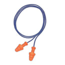 PK/4 Boxes: Honeywell SMF-30 Howard Leight SmartFit Reusable Orange Foam Corded Earplugs, 100 Pairs, One Size, Orange with Blue Chord. PK/400 Pairs