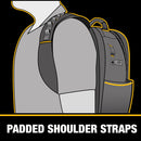 DEWALT Tool Backpack - Ergonomic, 43 Pockets, Water Resistant Compartment (DWST560102)