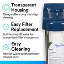 3M Aqua-Pure AP101T Whole House Water Filter Housing, Standard, 1 High, Transparent Plastic