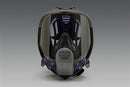 3M FF-402 Black/Blue Medium Silicone Full Facepiece - Bayonet Connection - 70071510807 [PRICE is per EACH]
