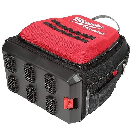MILWAUKEE'S Tool Backpack,Red/Black,48 Total Pockets (48228301)