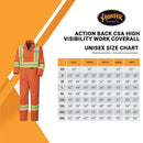 Pioneer Hi-Viz Industrial Wash Safety Coverall - Poly/Cotton