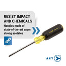 JET Screwdriver Set - Cushion Grip Handles- 14 Pieces