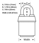 Master Lock - High Security Pro Series Padlocks 6127NKALH w/BumpStop Technology