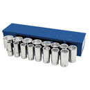 JET 17-Piece 3/4-inch Drive SAE, Deep, 6 Point, Chrome Socket Set, 601407