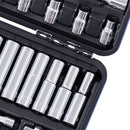 JET 30-Piece 3/8-inch Drive Metric, 6 Point, Ratchet Wrench Chrome Socket Set, 600234