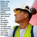 3M PELTOR Ear Muffs, Noise Protection, Hard Hat Attachment, NRR 25 dB, Construction, Manufacturing, Maintenance, Automotive, Woodworking, Heavy Engineering, Mining, X3P3E