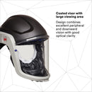 PK/2: 3M M-300 Series Versaflo Respiratory Hardhat Assembly M-307, with Premium Visor and Faceseal