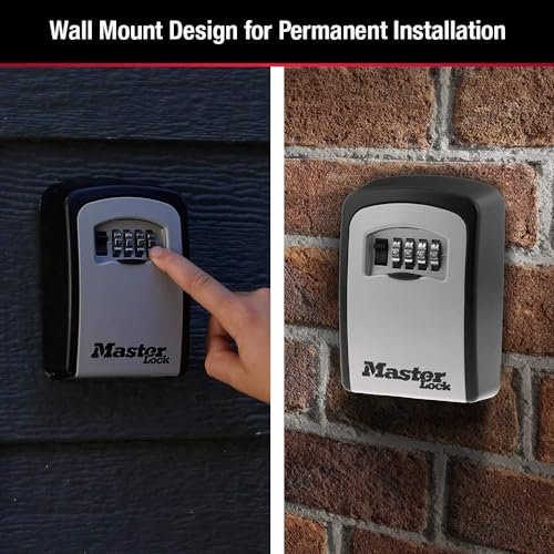 Master Lock 5401D Select Access Wall-Mounted Key Storage Box with Set-Your-Own Combination Lock