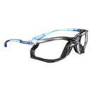 3M Safety Glasses with Readers, +2.0, Virtua CCS, 20 Pack, ANSI Z87, Anti-Fog, Clear Lens, Blue Frame, Corded Ear Plug Control System, Removable Foam Gasket