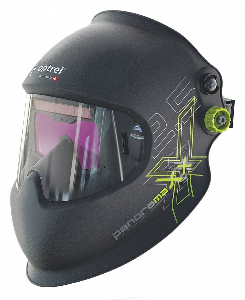 OPTREL Panoramaxx Series, Auto-Darkening Welding Helmet, 5 to 12 Lens Shade, 2.30" x 6.30" Viewing Area