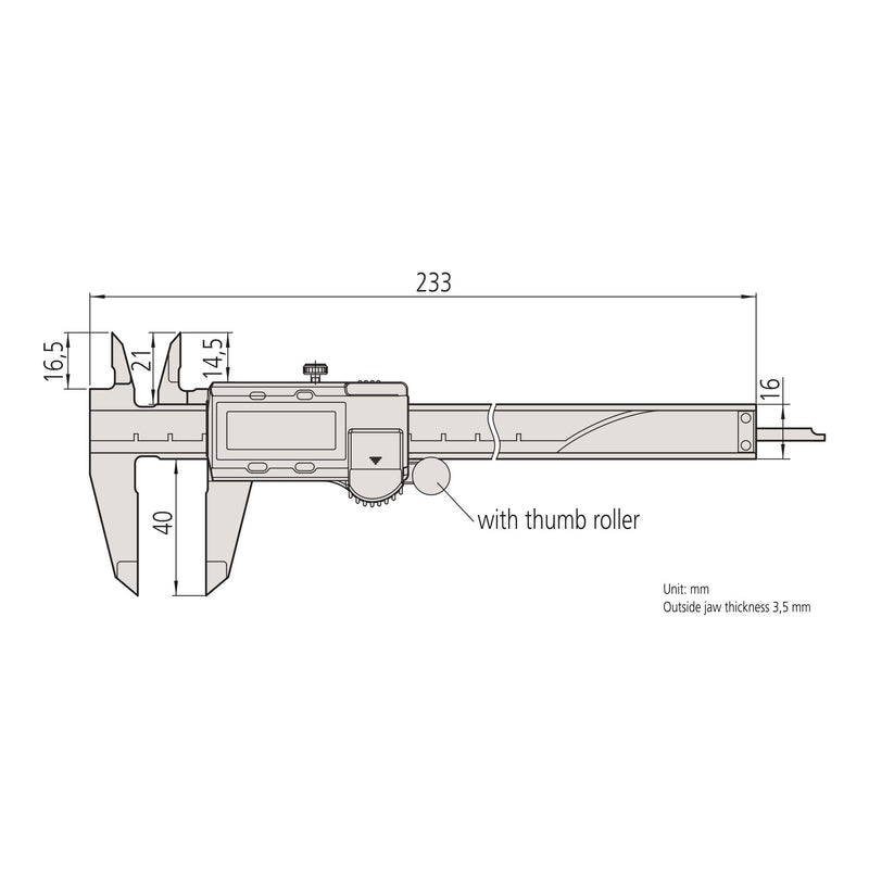 Mitutoyo Advanced Onsite Sensor (AOS) Absolute Scale Digital Caliper