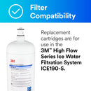 3M Water Filtration Products Water Filtration System for Commercial Ice Maker Machines ICE190-S
