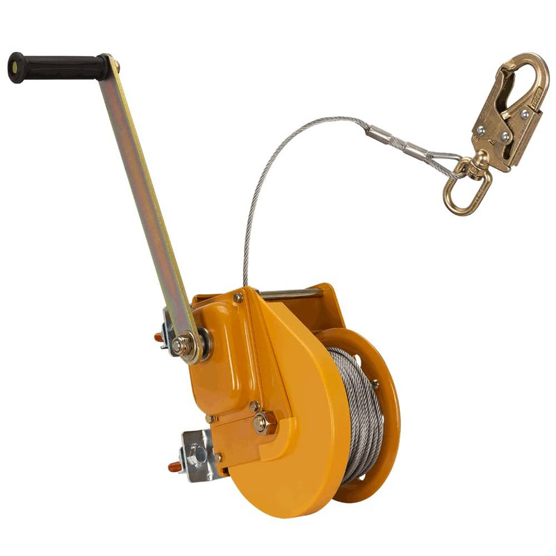 PeakWorks V845179065 Confined Space Kit, Replacement 65' Man Winch with 3/16" (5 mm) Cable and Swivel Hook