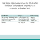 Extech HT30 Heat Stress WBGT Meter, Black