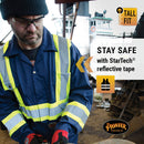 Pioneer High Visibility Safety Work Cotton Coveralls - Action Back, Elastic Waist